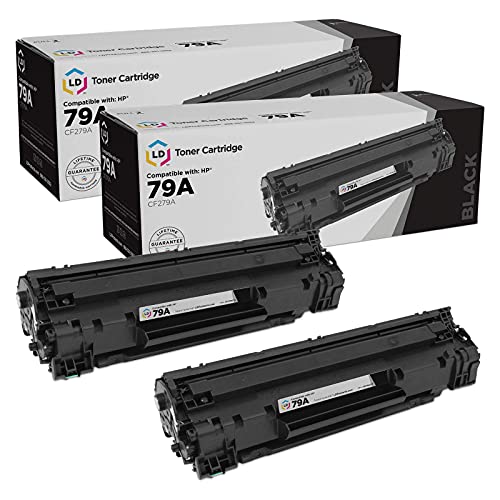 LD Products Compatible Toner Cartridge Replacements for HP 79A CF279A (Black, 2-Pack) for use in Laserjet Pro: M12a, M12w, MFP M26a & MFP M26nw