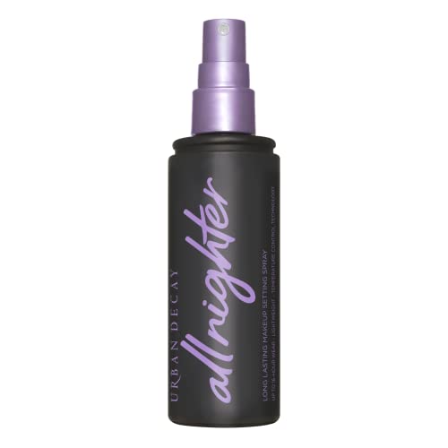 URBAN DECAY All Nighter Long-Lasting Makeup Setting Spray – Award-Winning Makeup Finishing Spray – Lasts Up To 16 Hours – Oil-Free, Microfine Mist – Non-Drying Formula for All Skin Types – 4.0 fl oz