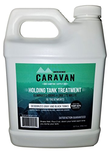 CARAVAN Full-Timer’s RV Holding Tank Treatment – Probiotic Enzyme Formula – New and Different Enzymatic-Based Approach to Eliminate Toilet Odor (64 Treatments)