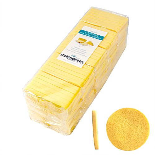 Facial Sponges – 240 Count – APPEARUS PVA Compressed Face Sponge for Face Wash Cleansing, Exfoliating, Mask, Makeup Removal