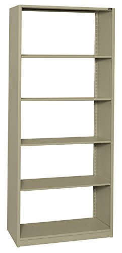 Datum Storage 4Post-In-A-Box Shelving Deep General Storage 88-1/4″ High With 6 Shelves and 5 Openings Starter Unit, 18″, Black