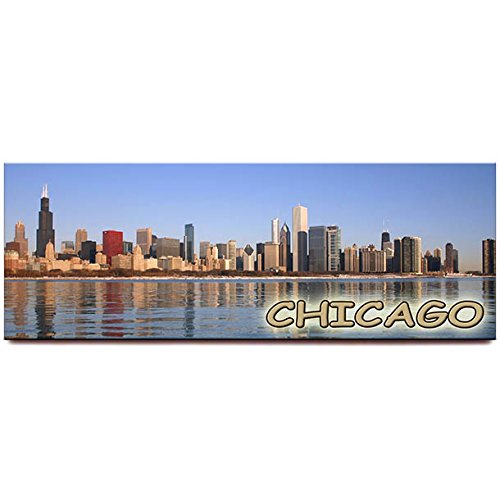 Chicago Skyline Panoramic Fridge Magnet