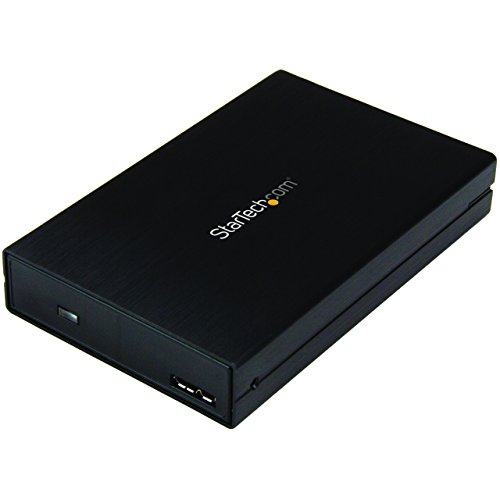 StarTech.com 2.5″ SATA USB 3.1 Gen 2 Hard Drive Enclosure – w/ USB Type C and Type A Cables – USB 3.0 backwards compatible (S251BU31315)