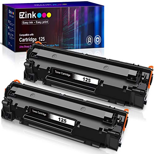 E-Z Ink (TM Compatible Toner Cartridge Replacement for Canon 125 CRG-125 3484B001 to use with ImageClass LBP6030w ImageClass LBP6000 ImageClass MF3010 Laser Printer (Black, 2 Pack)