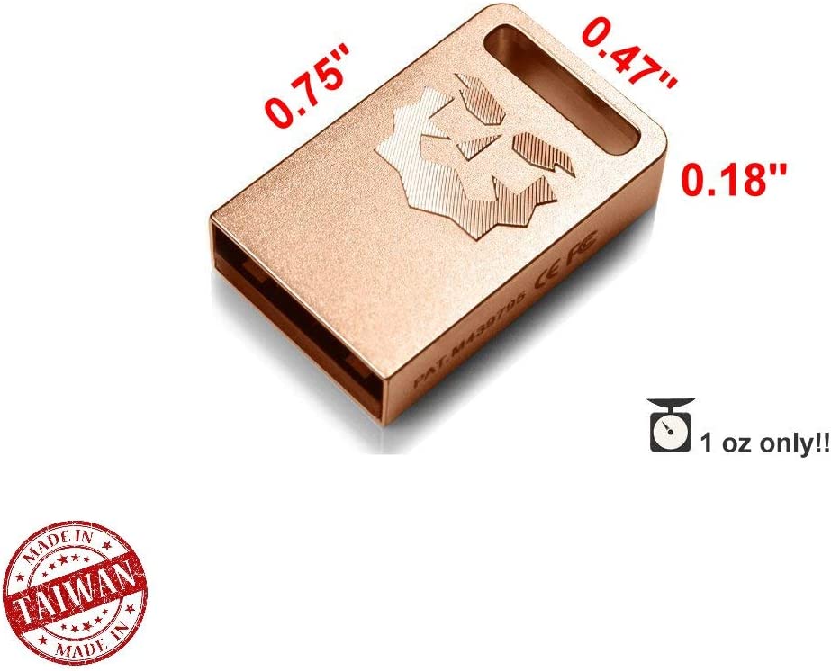 TOPMORE ZH+ Series USB 3.0 Flash Drive Flash Disk Portable Memory Stick Mini Size USB (128GB, Rose Gold) | The Storepaperoomates Retail Market - Fast Affordable Shopping