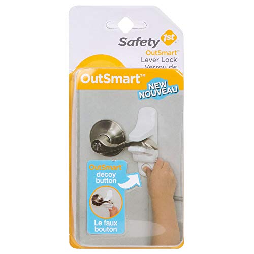 Safety 1st OutSmart Child Proof Door Lever Lock (White), 1 Count (Pack of 1)