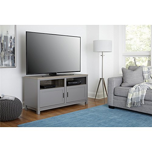 Ameriwood Home Carver TV Stand for TVs up to 60″ Wide, Gray