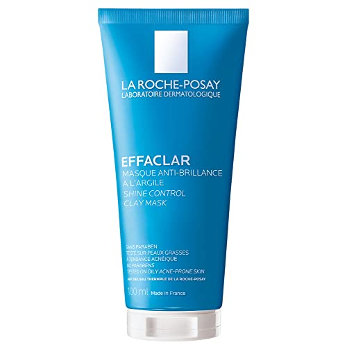 La Roche-Posay Effaclar Clarifying Clay Face Mask for Oily Skin, Unclogs Pores and Controls Shine Without Over-Drying, Packaging May Vary