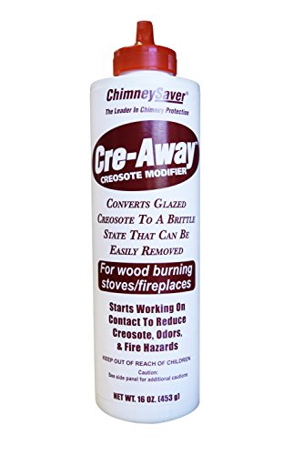 ChimneySaver Cre-Away Creosote Modifier (16 Oz Squeeze Bottle) – The Original Creosote Remover for Chimneys, Wood Stove Cleaner, Wood Burning Fireplace