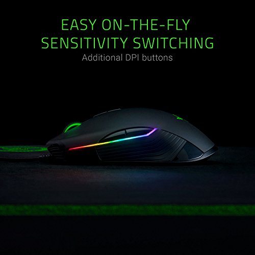 Razer Lancehead Tournament Edition Ambidextrous Gaming Mouse: 16K DPI Optical Sensor – Chroma RGB Lighting – 8 Programmable Buttons – Mechanical Switches – Classic Black | The Storepaperoomates Retail Market - Fast Affordable Shopping