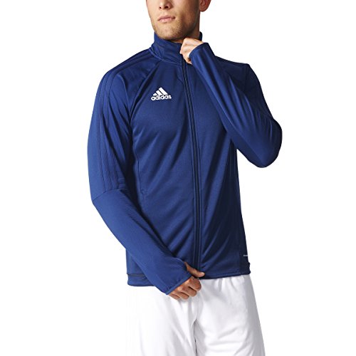Adidas Tiro 17 Men’s Soccer Training Jacket (Large, Dark Blue/Dark Grey/White)