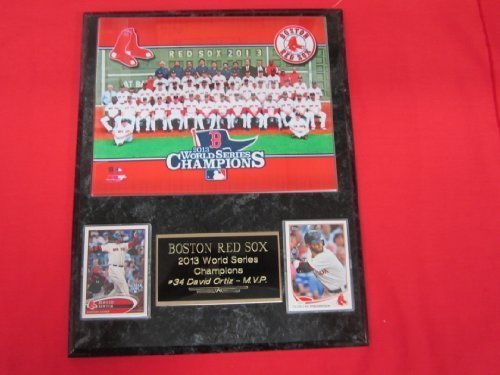 2013 Red Sox World Series Champions 2 Card Collector Plaque w/ 8×10 Color Team Photo