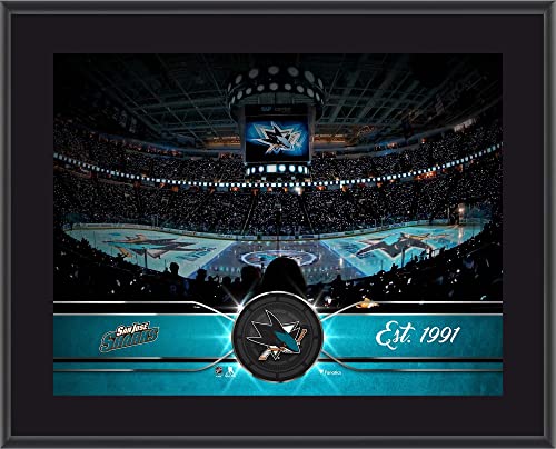 San Jose Sharks 10″ x 13″ Sublimated Team Stadium Plaque – NHL Team Plaques and Collages