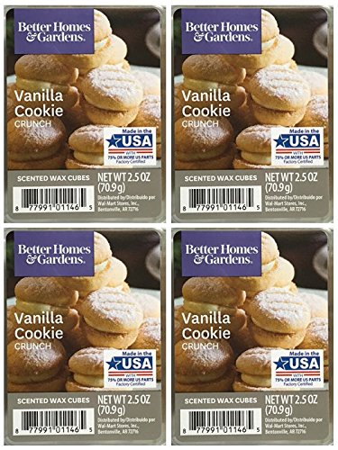 Better Homes and Gardens Vanilla Cookie Crunch Wax Cubes – 4-Pack