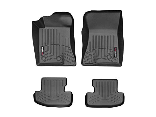 WeatherTech Custom Fit FloorLiner for Mustang/Mustang Shelby GT350/GT350R – 1st & 2nd Row (Black)