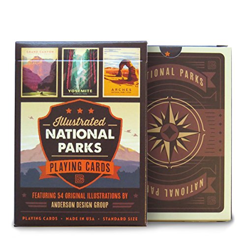 Anderson Design Group Illustrated National Parks Playing Cards