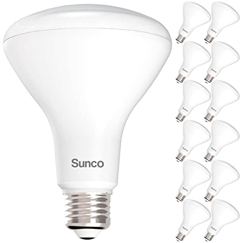 Sunco BR30 Indoor Recessed Flood Light Bulb LED 3000K Warm White, Dimmable, 850 LM, E26 Base, 25,000 Lifetime Hours – UL & Energy Star, Warm White, 12 Pack, 11W, 65W Equivalent