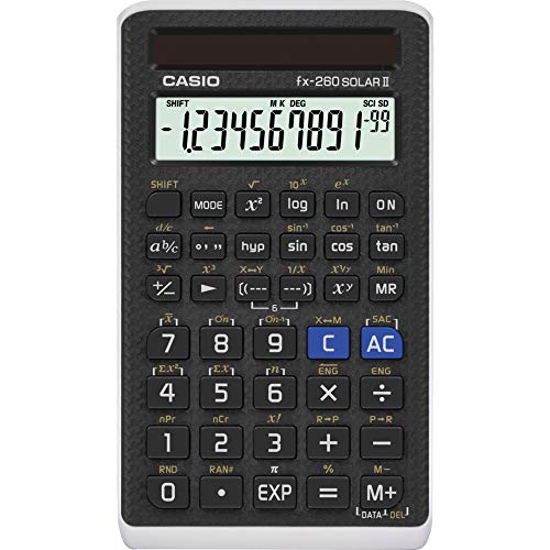 Casio FX 260 Solar II Scientific Calculator 5″ x 0.6″ x 2.9″