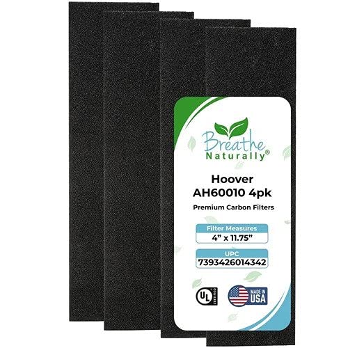 AH60010 Carbon Pre-Filter Replacement (4 Pack) for Hoover Air Purifier HEPA Filters – Made in the USA