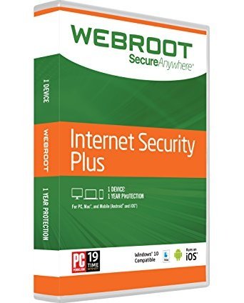 Webroot Internet Security Plus | 2017 (1 PC- 1 Year) No CD- Only key via email