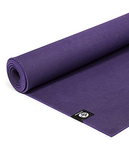 Manduka X Yoga Mat – Easy to Carry, For Women and Men, Non Slip, Cushion for Joint Support and Stability, 5mm Thick, 71 Inch (180cm), Magic Purple