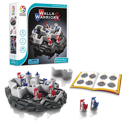 SmartGames Walls & Warriors Skill-Building Strategy Board Game for for Ages 8 and Up