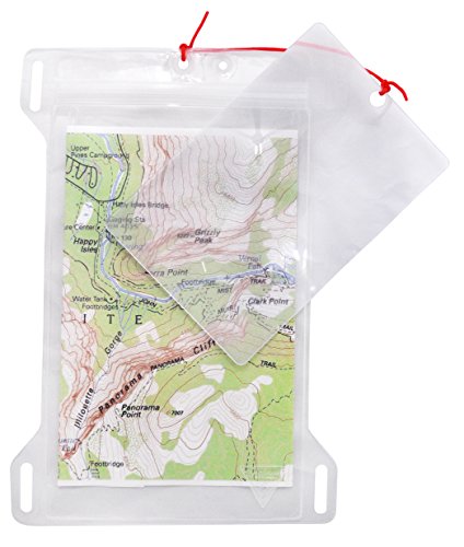 Seattle Sports Dry Doc Magni Map Case Waterproof Document Dry Bag Holder with Clear Window and Flexible Magnifying Tool, Large (049780)