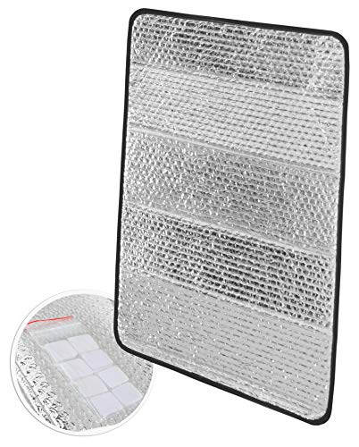 PetriStor 16 X 25 Sun Shield RV Reflective Door Window Cover- Helps Protect Your RV from Harmful UV Rays and Regulates RV Temperature