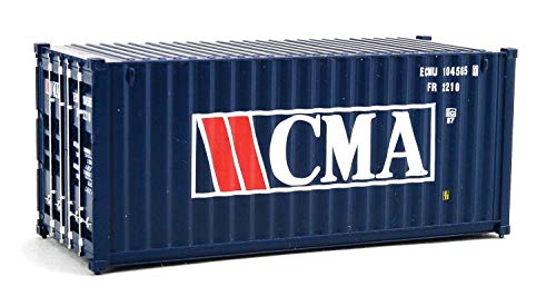 Walthers SceneMaster HO Scale Model of CMA (Blue, White, Red) 20′ Corrugated Container