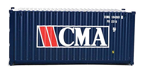 Walthers SceneMaster HO Scale Model of CMA (Blue, White, Red) 20′ Corrugated Container | The Storepaperoomates Retail Market - Fast Affordable Shopping