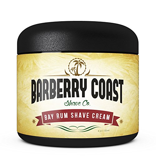 Bay Rum Shaving Cream for Men – Made with Shea Butter, White Tea & All Natural Ingredients – Full of Organic Soothers, Moisturizers & Anti-Oxidants