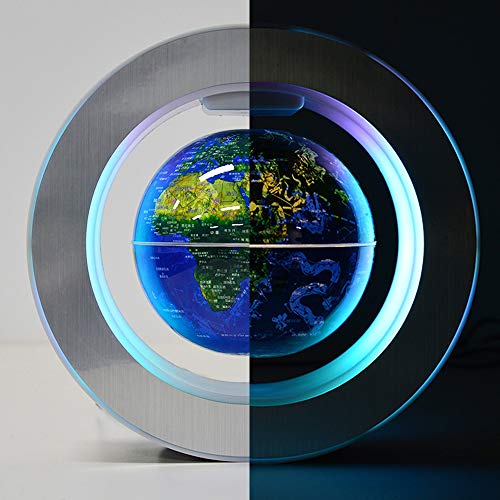 FUGEST Magnetic Levitation Floating World Map with Constellations LED Light Globe 2 in 1 Anti Gravity Suspending in The Air Decoration Gadget (Blue 6 inch) | The Storepaperoomates Retail Market - Fast Affordable Shopping