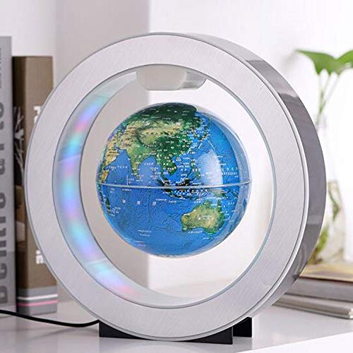 FUGEST Magnetic Levitation Floating World Map with Constellations LED Light Globe 2 in 1 Anti Gravity Suspending in The Air Decoration Gadget (Blue 6 inch) | The Storepaperoomates Retail Market - Fast Affordable Shopping