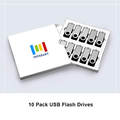 10 X MOSDART 2GB USB2.0 Bulk Flash Drives Small Capacity 360° Rotation Thumb Drives Jump Drive Memory Stick Zip Drive with Led Indicator,Black – 10pack(Unbranded) | The Storepaperoomates Retail Market - Fast Affordable Shopping