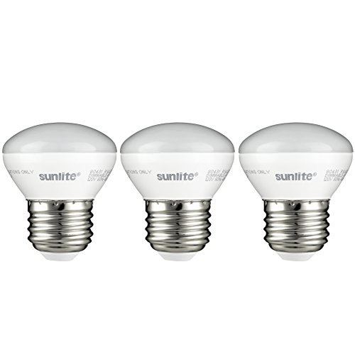 Sunlite 40457-SU LED R14 Mini Reflector Floodlight Light Bulb, 4 Watts (25W Equivalent), 250 Lumens, Medium (E26) Base, Dimmable, ETL Listed, 2700K Warm White, 3 Count