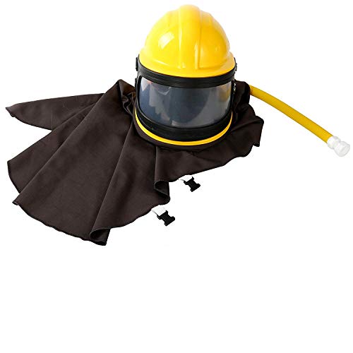 YaeKoo AIR Supplied Safety Sandblast Helmet Sandblaster Sandblasting Hood Protector Gear