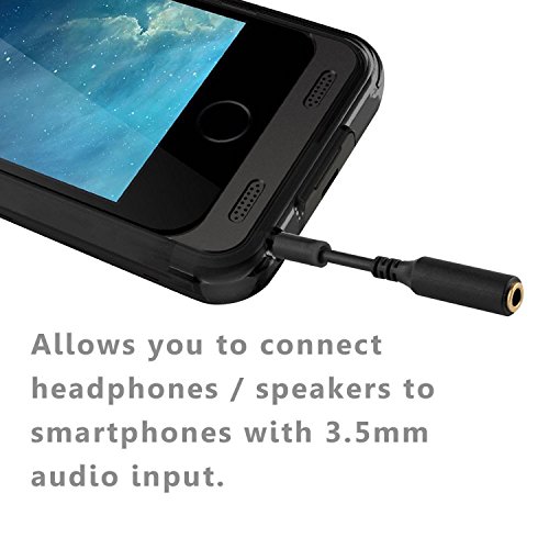 3 Pack Headset Audio Jack Extender, 3.5mm Headphone AUX Extension Adapter for Juice Pack, for Battery Charger Case, Power Case, for Smartphones, Tablets | The Storepaperoomates Retail Market - Fast Affordable Shopping