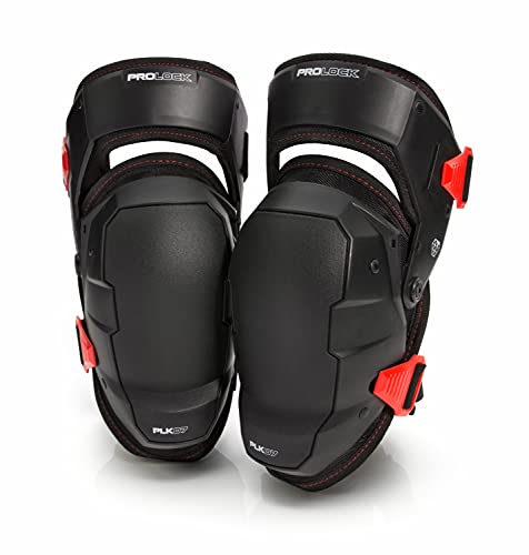 Prolock Weight-Dispersing Foam Knee Pads with Thigh Stabilization, Ideal for Flooring/Roofing, Adjustable (1 pair)