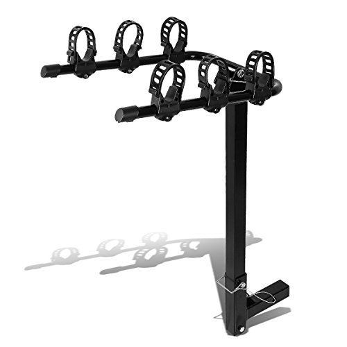 2 Inches Hitch Fold-Up Mount Rear Trailer Bicycle/Bike Rack Carrier Storage (Powdered Coated Black) | The Storepaperoomates Retail Market - Fast Affordable Shopping