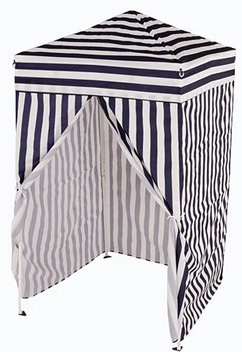 Impact Canopy 4′ x 4′ Portable Dressing Room, Pop Up Portable Changing Room, Navy Blue / White