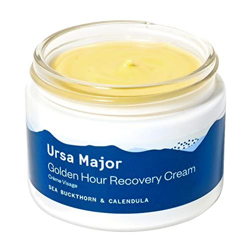 Ursa Major Golden Hour Face Moisturizer | Vegan Recovery Cream for Daily Facial Moisturizing | Repair & Hydrate | Natural Formula for All Skin Types | Cruelty Free & Non-Toxic 1.57 oz