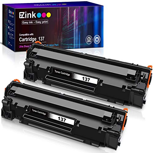 E-Z Ink (TM Compatible Toner Cartridge Replacement for Canon 137 CRG137 9435B001AA to use with ImageClass D570 LBP151dw MF216n MF236n MF232W MF227dw MF229dw MF244dw MF247dw MF249dw (Black, 2 Pack)