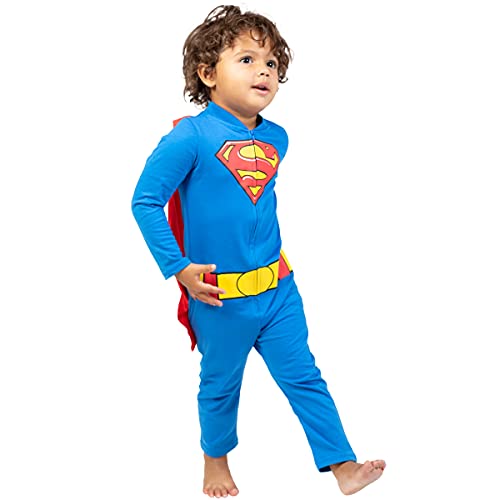 Warner Bros. Infant Baby Boys’ Costume Coveralls with Cape Set (Blue, 18 Months)
