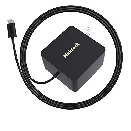 Nekteck 45w USB-C Charger with Attached 6ft Long Cable, PD.3[USB-IF Certified], Compact Super Fast Charger Type C for MacBook, Dell XPS, Surface Go, iPhones, Galaxy(NOT Ideal for Note10/S10/10+PPS)