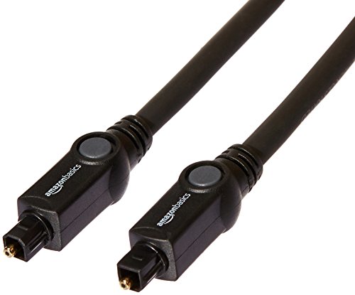 Amazon Basics CL3 Rated Optical Audio Digital Toslink Cable – 15 Feet