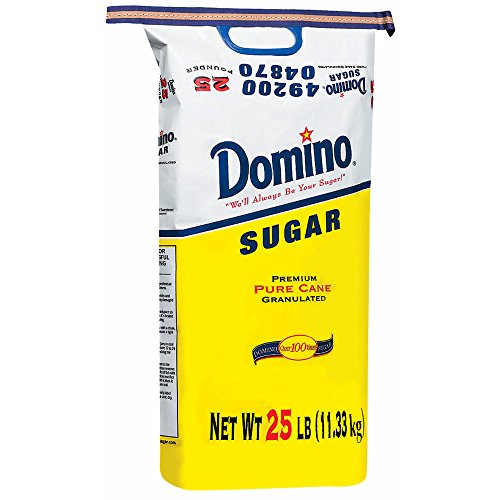 Domino Premium Pure Cane Granulated Sugar, 25 lbs. (pack of 2)