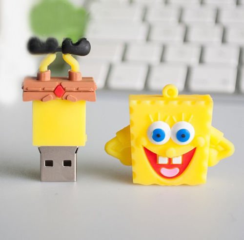 Fashion spongebob model 16GB cartoon USB Flash 2.0 Memory Stick Friends Gift