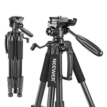 Neewer Portable 56 inches/142 centimeters Aluminum Camera Tripod with 3-Way Swivel Pan Head,Bag for DSLR Camera,DV Video Camcorder Load up to 8.8 pounds/4 kilograms Black(SAB234) | The Storepaperoomates Retail Market - Fast Affordable Shopping