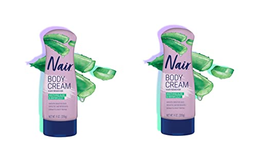 Nair Hair Removal Lotion – Aloe & Lanolin – 9 oz – 2 pk by Nair