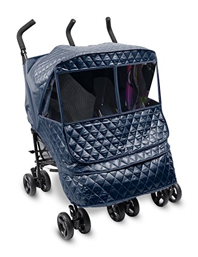 Manito Castle Alpha Twin Stroller Weather Shield (Navy)